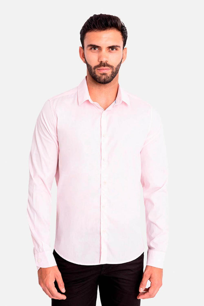 Camisa hombre rosado