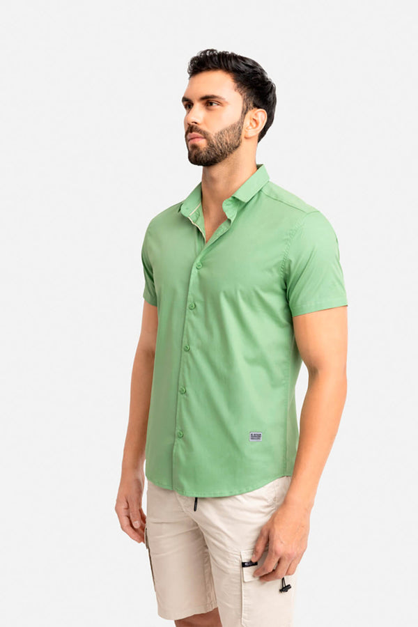 Camisa hombre verde pastel
